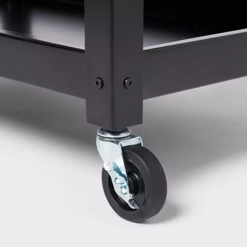 Carrello di servizio a 3 ripiani in metallo con ruote - Brightroom™