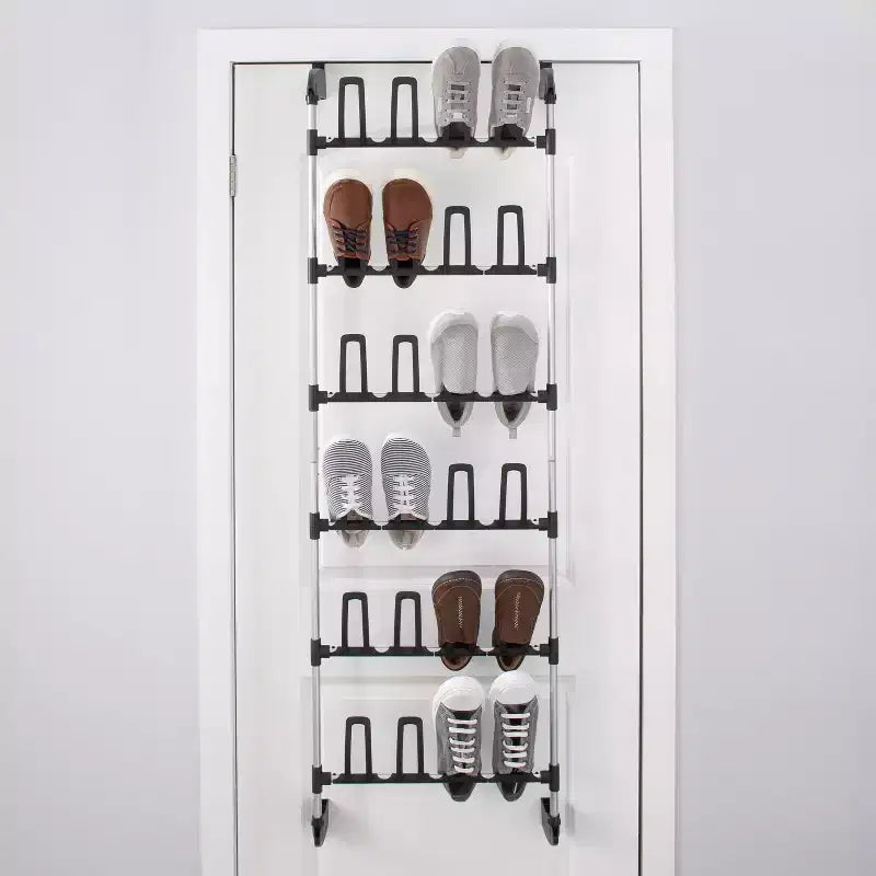 Organize It All Scarpiera da 12 paia da appendere alla porta Basic Collection