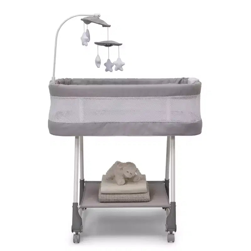Culla a Dondolo Shooting Star di Simmons Kids con Rete Traspirante - Platinum