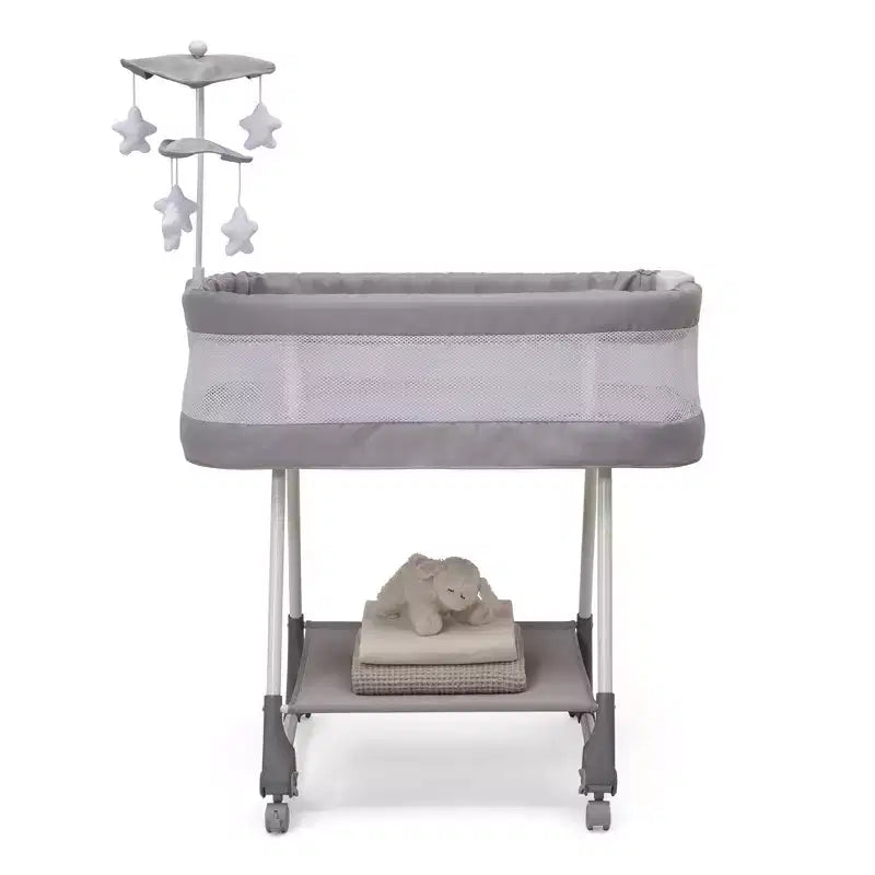 Culla a Dondolo Shooting Star di Simmons Kids con Rete Traspirante - Platinum