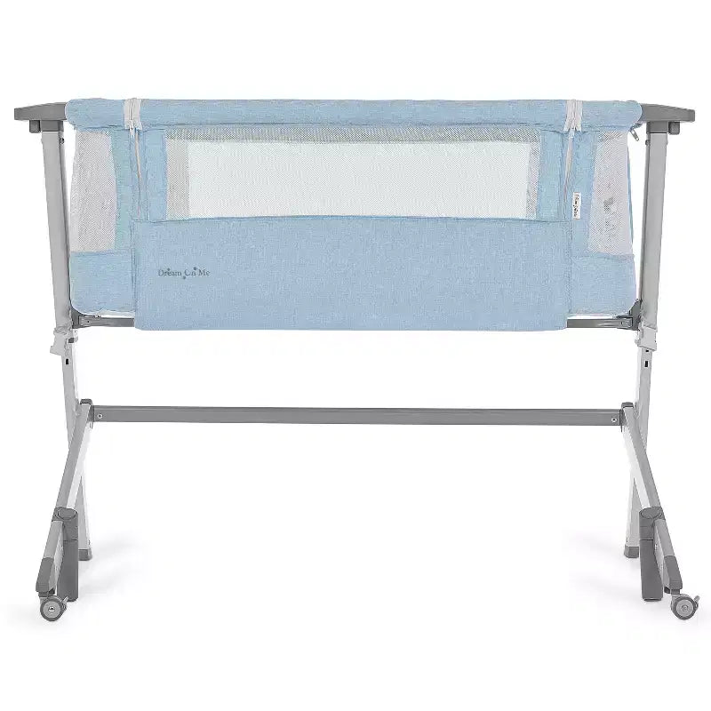 Dream On Me Skylar Carrozzina e Co-Sleeping - Blu: Altezza Regolabile, Pieghevole per un Facile Trasporto, Telaio in Metallo