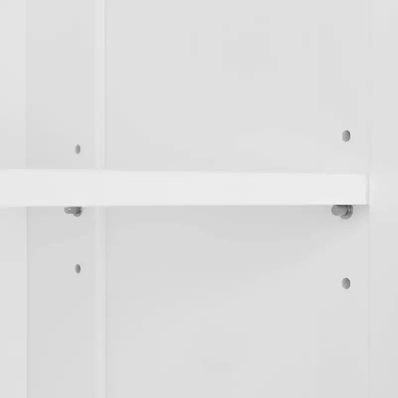 RiverRidge Brookfield, mobiletto e organizer da bagno e lavanderia a due ante con ripiani regolabili - Bianco