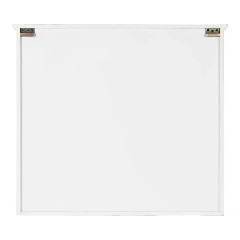 Pensile da parete decorativo in legno stile rustico Hutchins 30" x 6.5" x 28" bianco/marrone - Kate & Laurel All Things Decor: Nessun assemblaggio