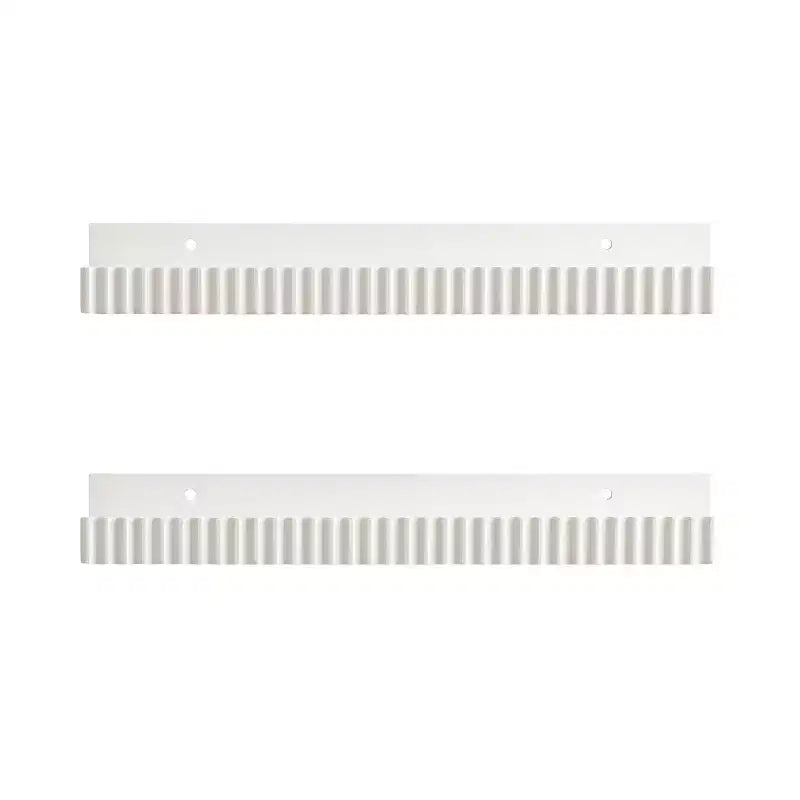Kate & Laurel All Things Decor Mensole a sporgenza Furrow, Set da 2, Bianche