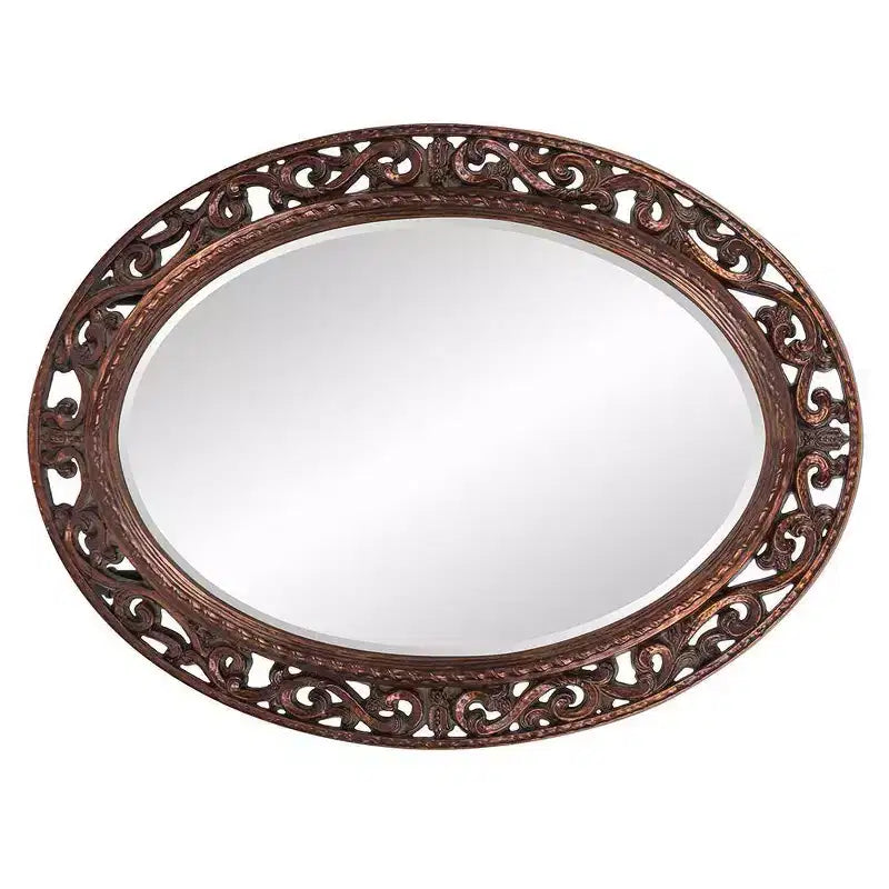 Specchio da parete e d'accento veneziano Allure Howard Elliott 48"x14": Stile moderno, cornice in vetro, nessun assemblaggio richiesto