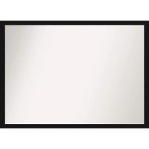 40" x 29" Non-Beveled Avon Black Narrow Wall Mirror - Amanti Art