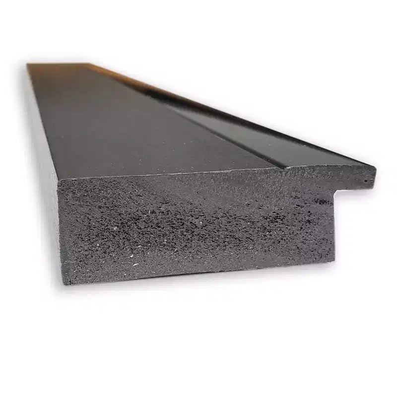 Specchio da Parete per Bagno 31"x31" Senza Bisello Tuxedo Black - Amanti Art: Quadrato Moderno, Cornice in Polistirene