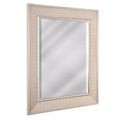 Head West 18"x24" Pave Brushed Nickel Stylish Bathroom and Wall Mirror