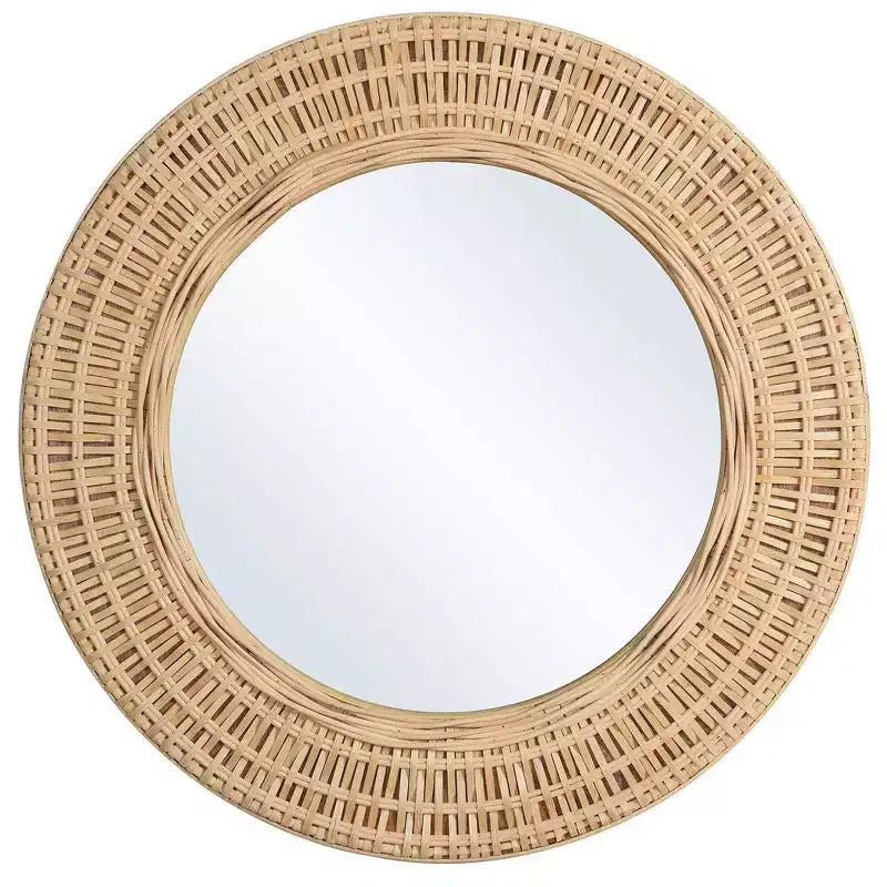Bamboo Breeze Natural Woven Framed Wall Mirror Brown - StyleCraft