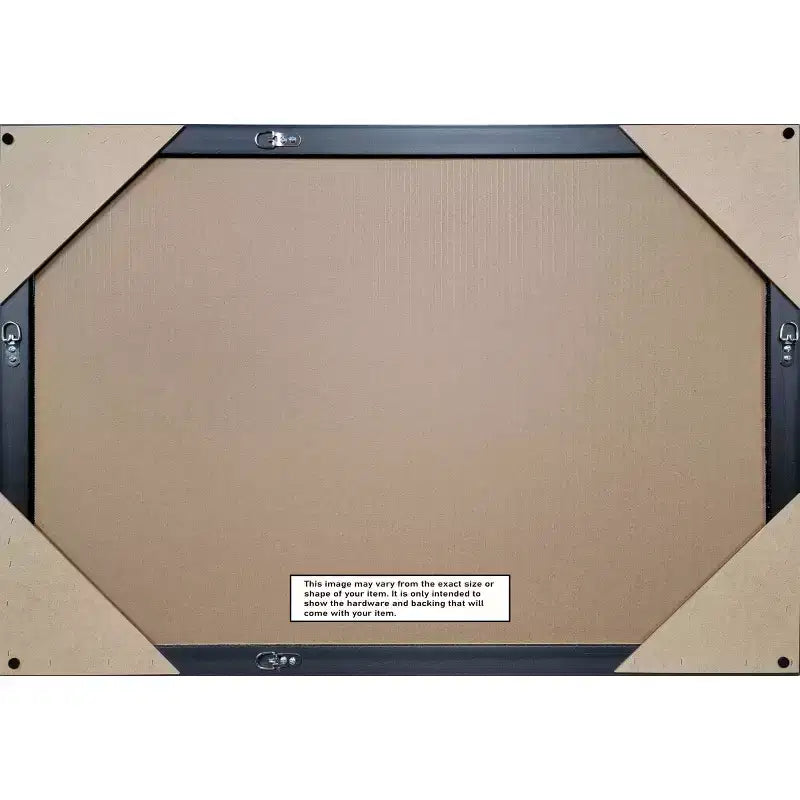 Specchio da parete per bagno Morgan in legno non smussato 40"x29" Bianco/Blu - Amanti Art: Include accessori per il montaggio, cornice in legno
