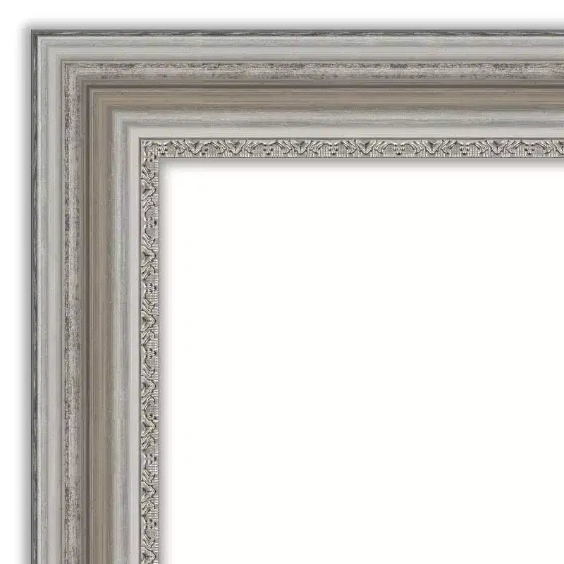 Specchio da Parete Parlor Non Smussato 42" x 30" color Argento - Amanti Art