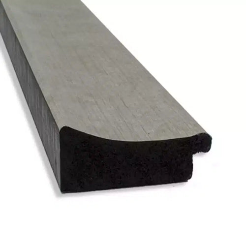 Specchio da parete per bagno stretto Amanti Art Waveline Silver non smussato da 31" x 31" - Amanti Art: specchio da trucco quadrato moderno con cornice in polistirolo
