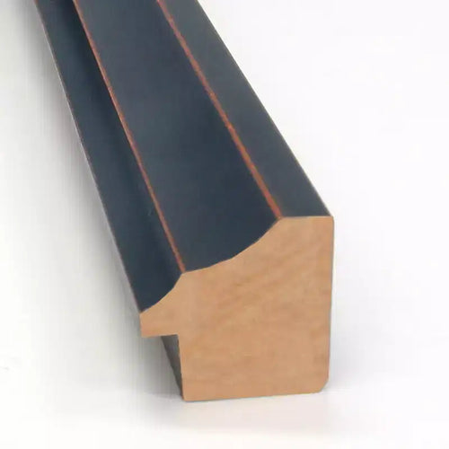 Specchio da parete in legno bronzo scuro con bordo scanalato 30" x 24" - Amanti Art