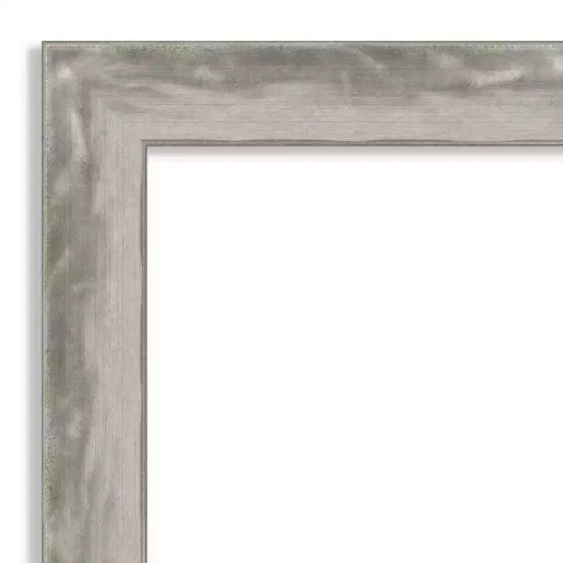 Specchio da Porta Intero Stretto Argento Waveline Non Smussato 48,26 cm x 134,62 cm - Amanti Art