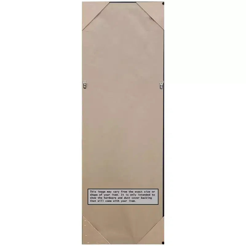 Specchio a figura intera William Narrow da 18" x 52" con cornice bronzo da appendere alla porta - Amanti Art: Cornice in polistirene, nessun montaggio richiesto