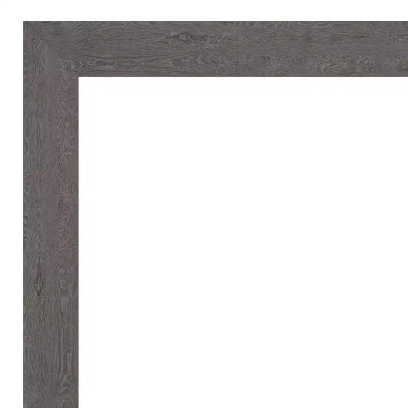 Specchio da parete per bagno Amanti Art con assi rustiche grigie, senza smussatura, 61 x 76 cm: Rettangolare, cornice in polistirene, montaggio a parete