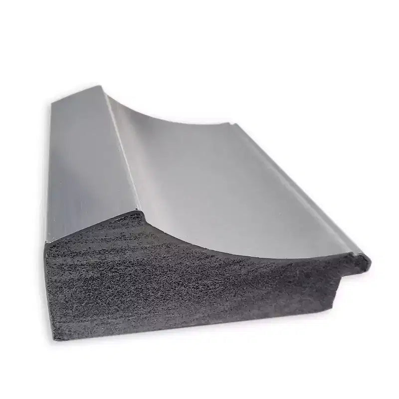 Specchio da parete Amanti Art 42" x 30" in nichel lucido, con bordo piatto, modello Peak: Include l'hardware per il montaggio