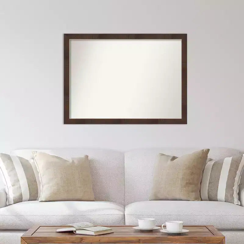 Specchio da Parete Stretto Amanti Art Wildwood Marrone Non Smussato 41" x 30"
