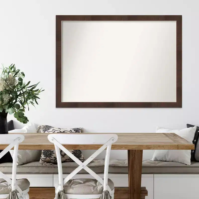 Specchio da Parete Stretto Amanti Art Wildwood Marrone Non Smussato 41" x 30"