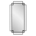 Howard Elliott 43"x26" Contessa Open Work Framed Wall Mirror: Modern Novelty Shape, No Assembly, Glass Frame