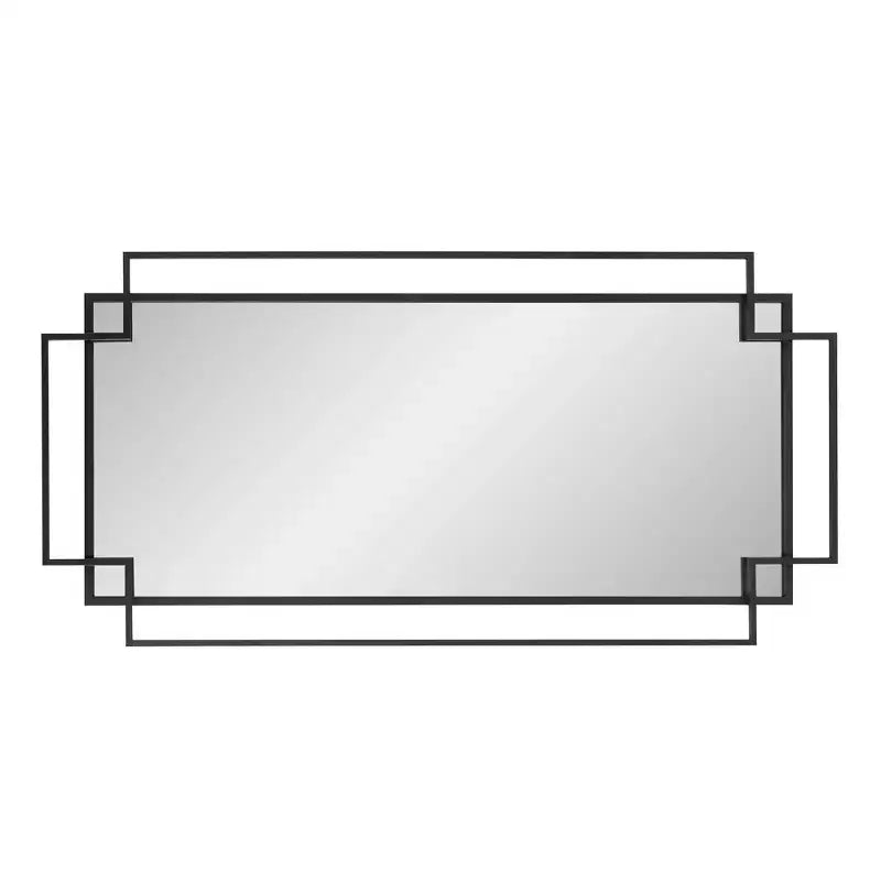 Specchio da parete Howard Elliott 43"x26" Contessa Open Work con cornice: forma moderna e originale, nessun assemblaggio, cornice in vetro