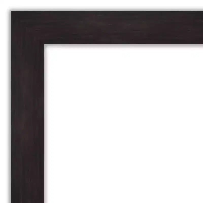 Specchio da parete per mobili non smussato 34" x 28" Espresso - Amanti Art: Cornice in polistirolo, include ferramenta per il montaggio