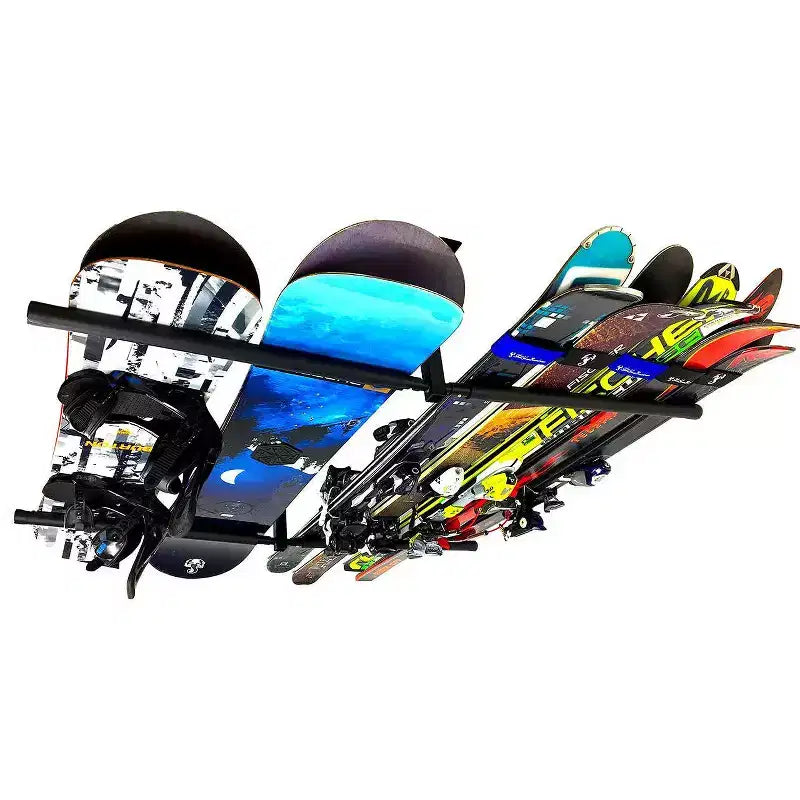 StoreYourBoard Hi-Port 2 | Ski & Snowboard Adjustable Ceiling Storage Rack | Double | Holds 150 lbs