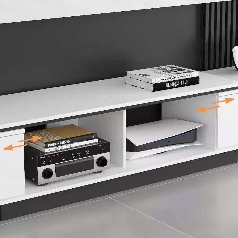 Mobile TV Moderno Allungabile Hitow Design Minimalista per Soggiorno Centro Intrattenimento