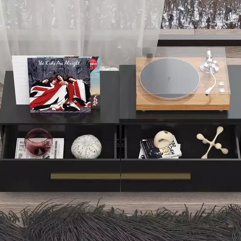 Mobile TV Moderno Allungabile Hitow Design Minimalista per Soggiorno Centro Intrattenimento