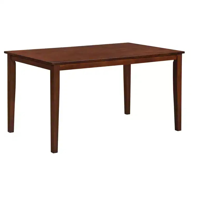 Kings Brand Furniture - Kurmer Tavolo da Pranzo Rettangolare in Legno per Cucina, Cappuccino