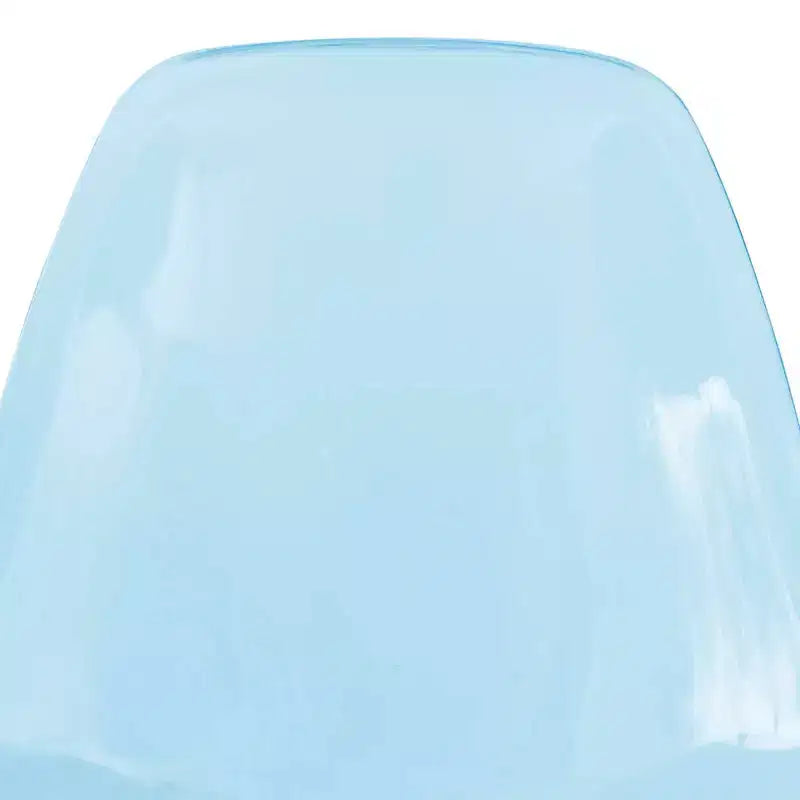 LeisureMod Cresco Sedie da pranzo moderne in acrilico (set da 4) Base cromata dorata Eiffel, eleganti sedie d'accento per sale da pranzo e cucine contemporanee