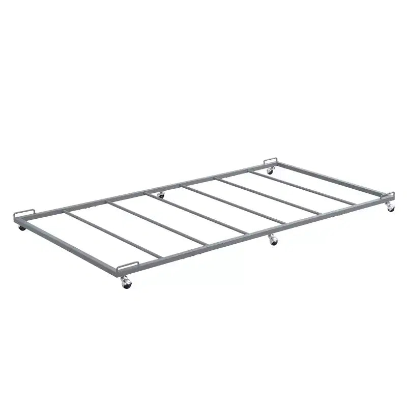 Kings Brand Furniture - Struttura letto estraibile con rotelle, in metallo, per divano letto, con doghe in acciaio, misura singola