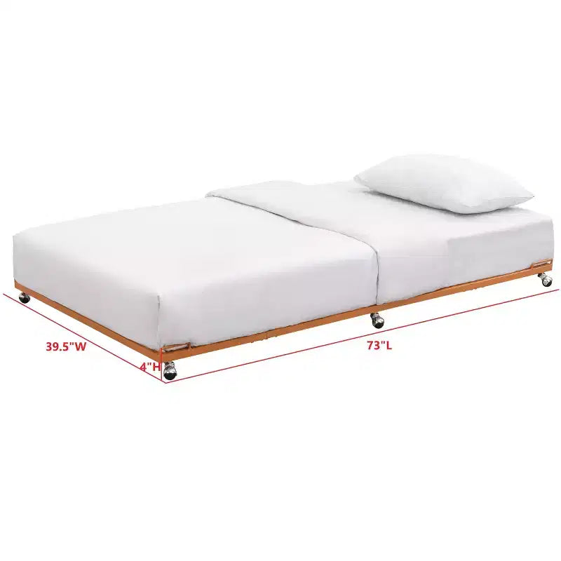 Kings Brand Furniture - Struttura letto estraibile con rotelle, in metallo, per divano letto, con doghe in acciaio, misura singola