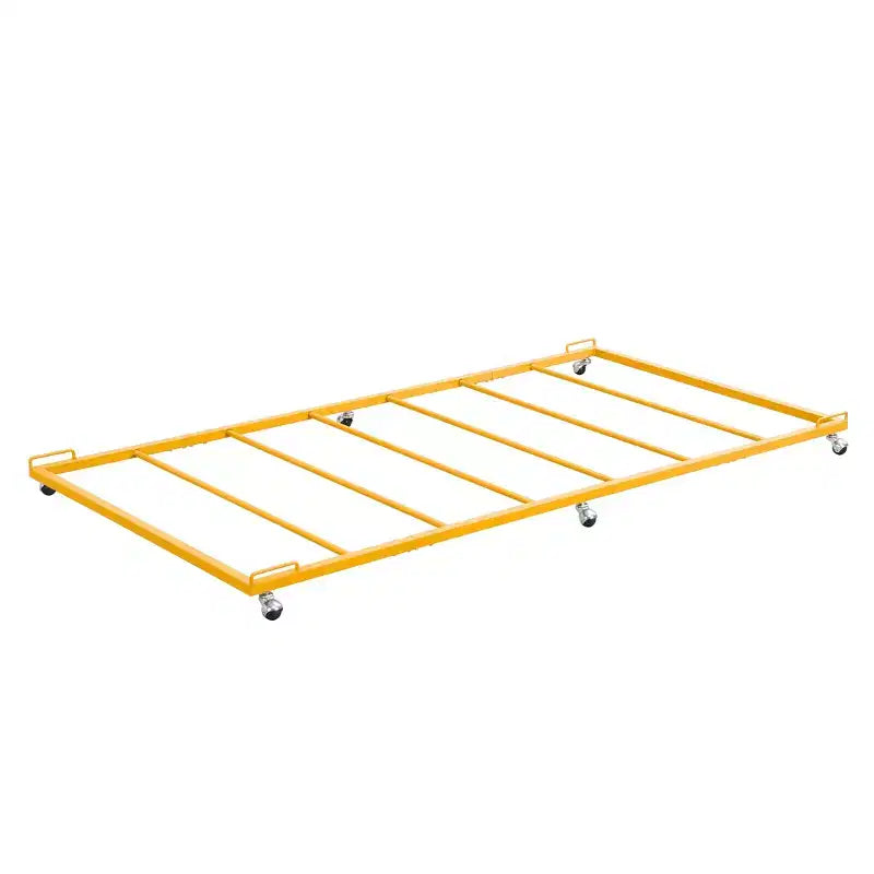 Kings Brand Furniture - Struttura letto estraibile con rotelle, in metallo, per divano letto, con doghe in acciaio, misura singola