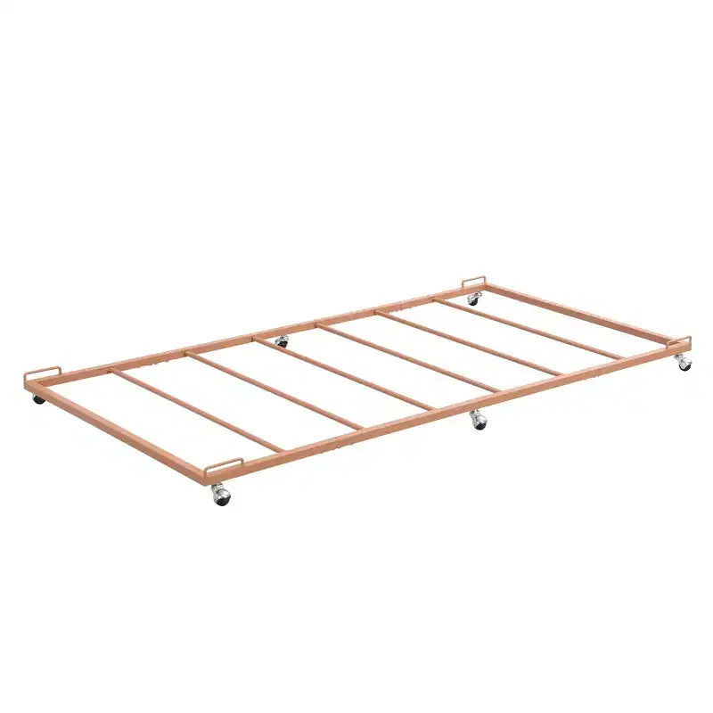 Kings Brand Furniture - Struttura letto estraibile con rotelle, in metallo, per divano letto, con doghe in acciaio, misura singola