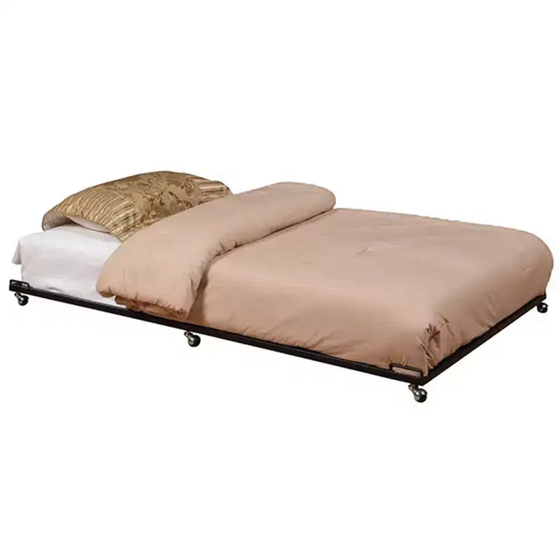 Kings Brand Furniture - Struttura letto estraibile con rotelle, in metallo, per divano letto, con doghe in acciaio, misura singola