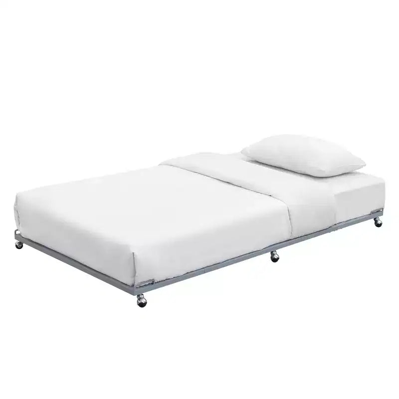 Kings Brand Furniture - Struttura letto estraibile con rotelle, in metallo, per divano letto, con doghe in acciaio, misura singola