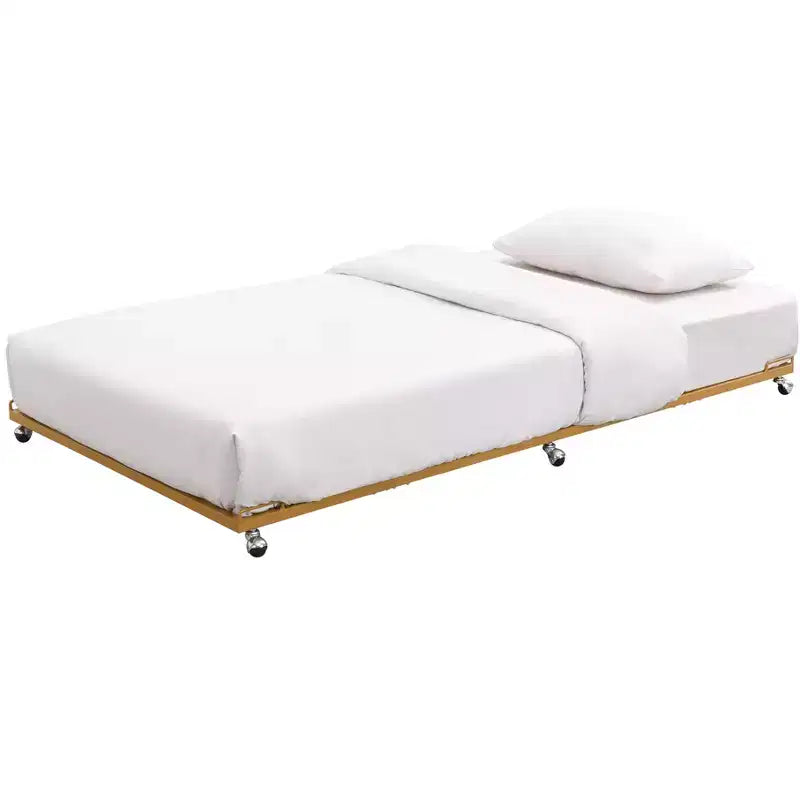 Kings Brand Furniture - Struttura letto estraibile con rotelle, in metallo, per divano letto, con doghe in acciaio, misura singola