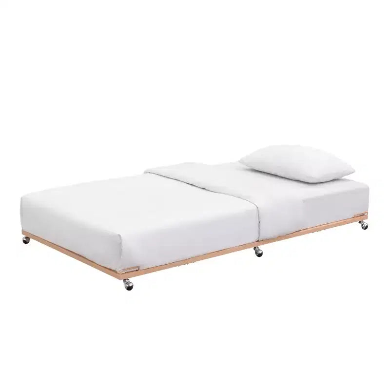 Kings Brand Furniture - Struttura letto estraibile con rotelle, in metallo, per divano letto, con doghe in acciaio, misura singola