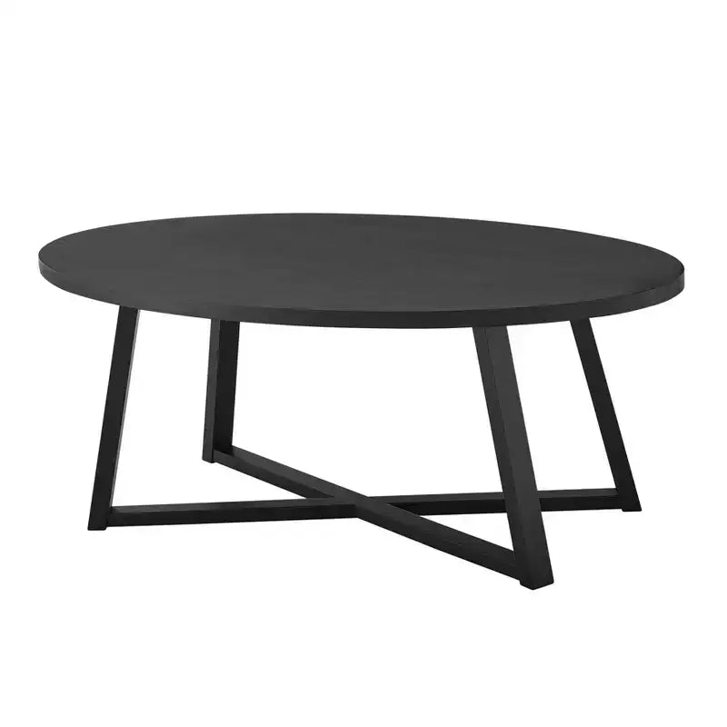 Set di tavolini da caffè ovali in legno Roundhill Furniture Modern Harmony, 3 pezzi