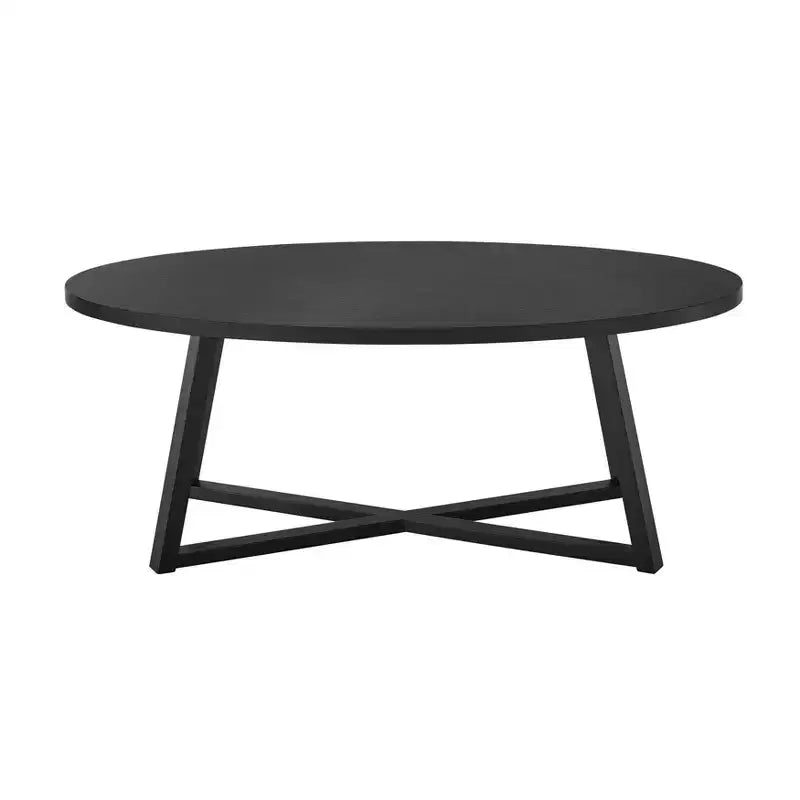 Set di tavolini da caffè ovali in legno Roundhill Furniture Modern Harmony, 3 pezzi