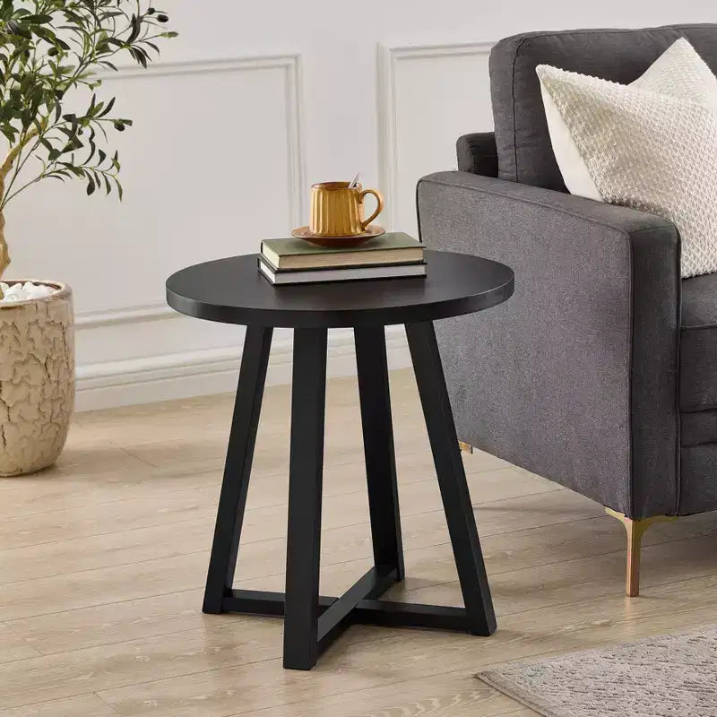 Set di tavolini da caffè ovali in legno Roundhill Furniture Modern Harmony, 3 pezzi