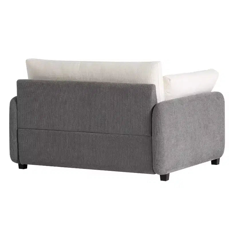 Poltrona GDFStudio Lilith 50 in ciniglia oversize a blocchi di colore, poltrona singola