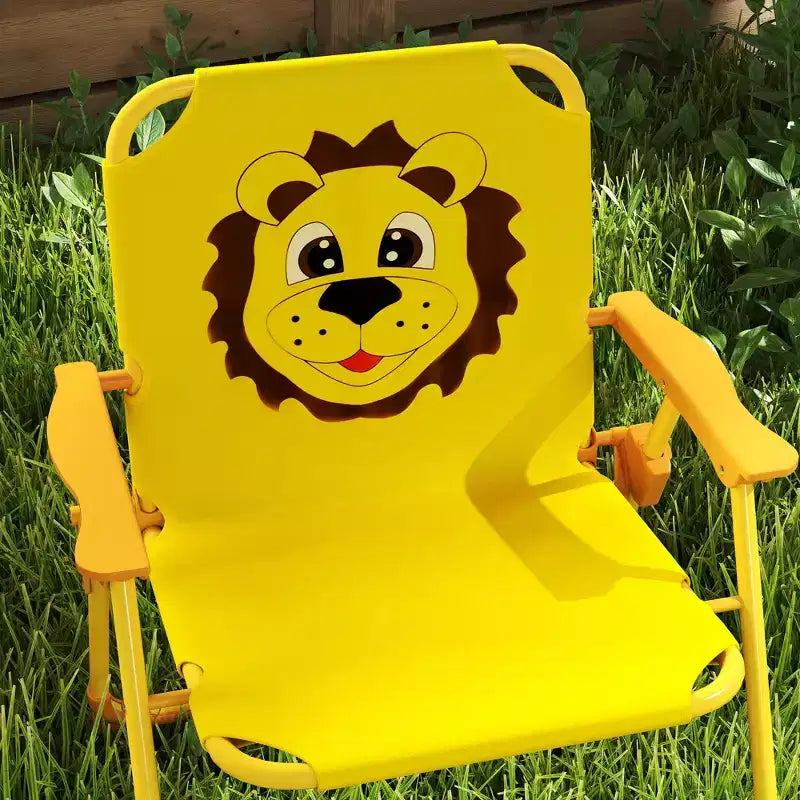 Qaba Tavolo da Picnic e Sedie per Bambini, Set da Esterno con 2 Sedie Pieghevoli, Ombrellone Rimovibile, per Giardino e Cortile
