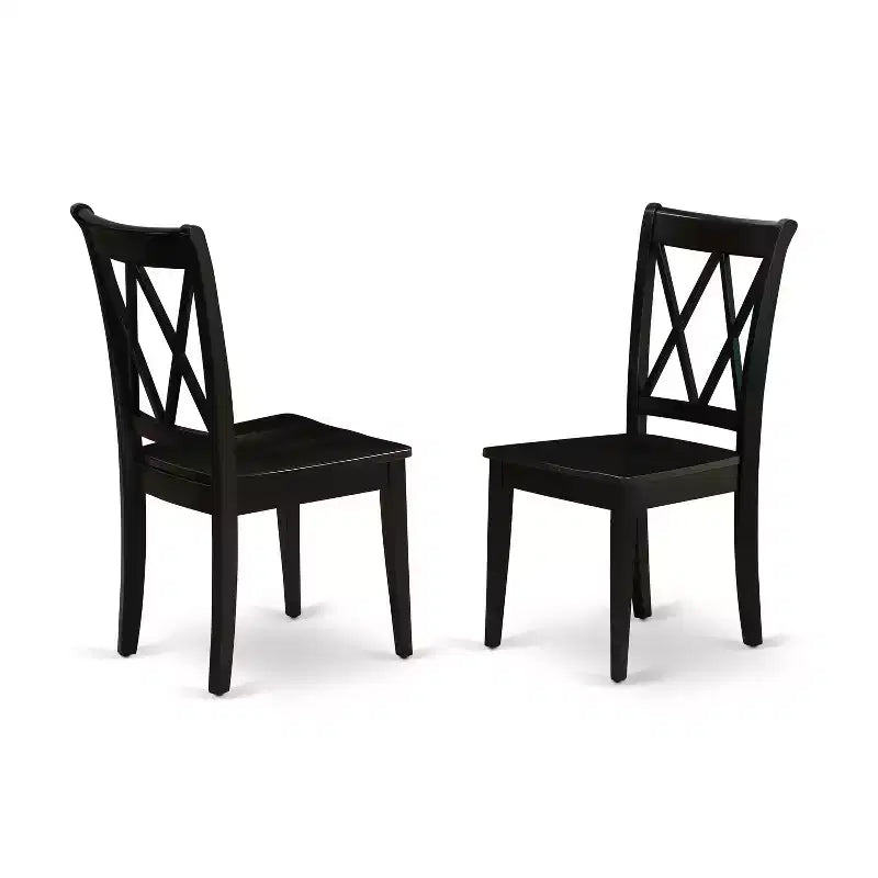 HomeStock Set da 7 Pezzi Tavolo da Cucina e Sedie, Tavolo Rettangolare da Sala da Pranzo Nero