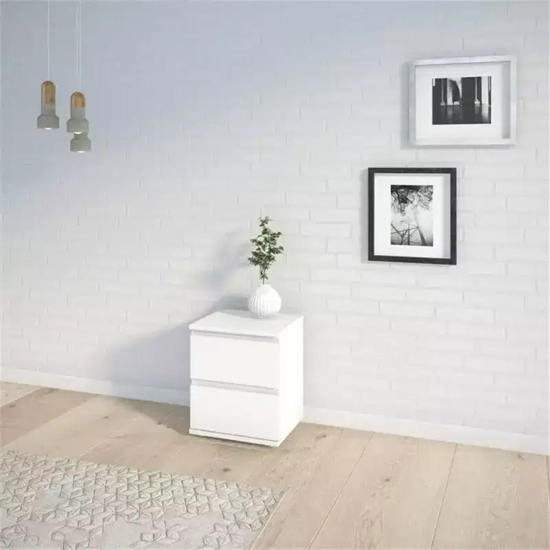 Comodino 2 cassetti HomeStock