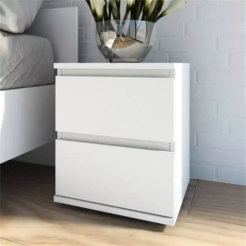 Comodino 2 cassetti HomeStock