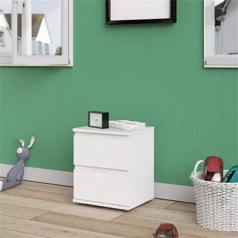 Comodino 2 cassetti HomeStock