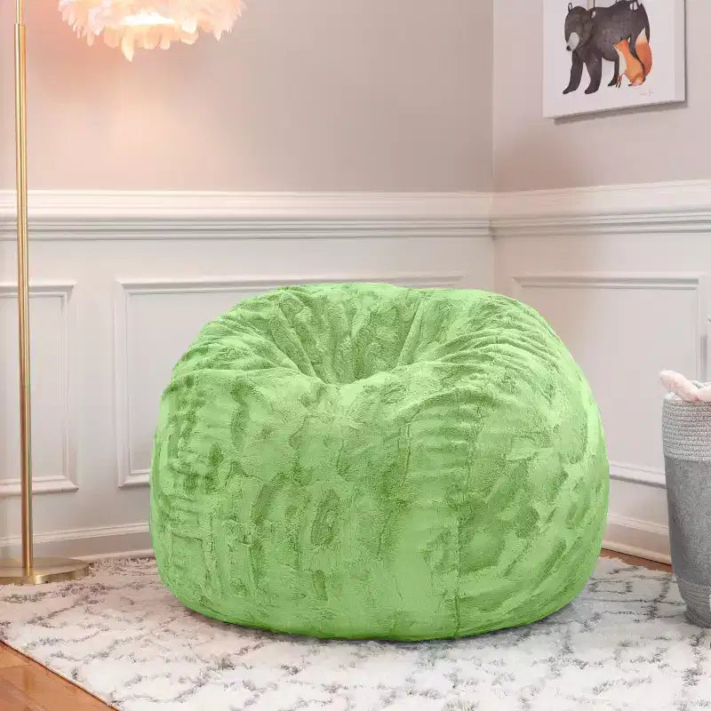 Poltrona Sacco Jaxx Saxx da 90 cm - Pelliccia Sintetica - Colori Divertenti