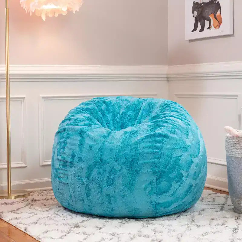 Poltrona Sacco Jaxx Saxx da 90 cm - Pelliccia Sintetica - Colori Divertenti